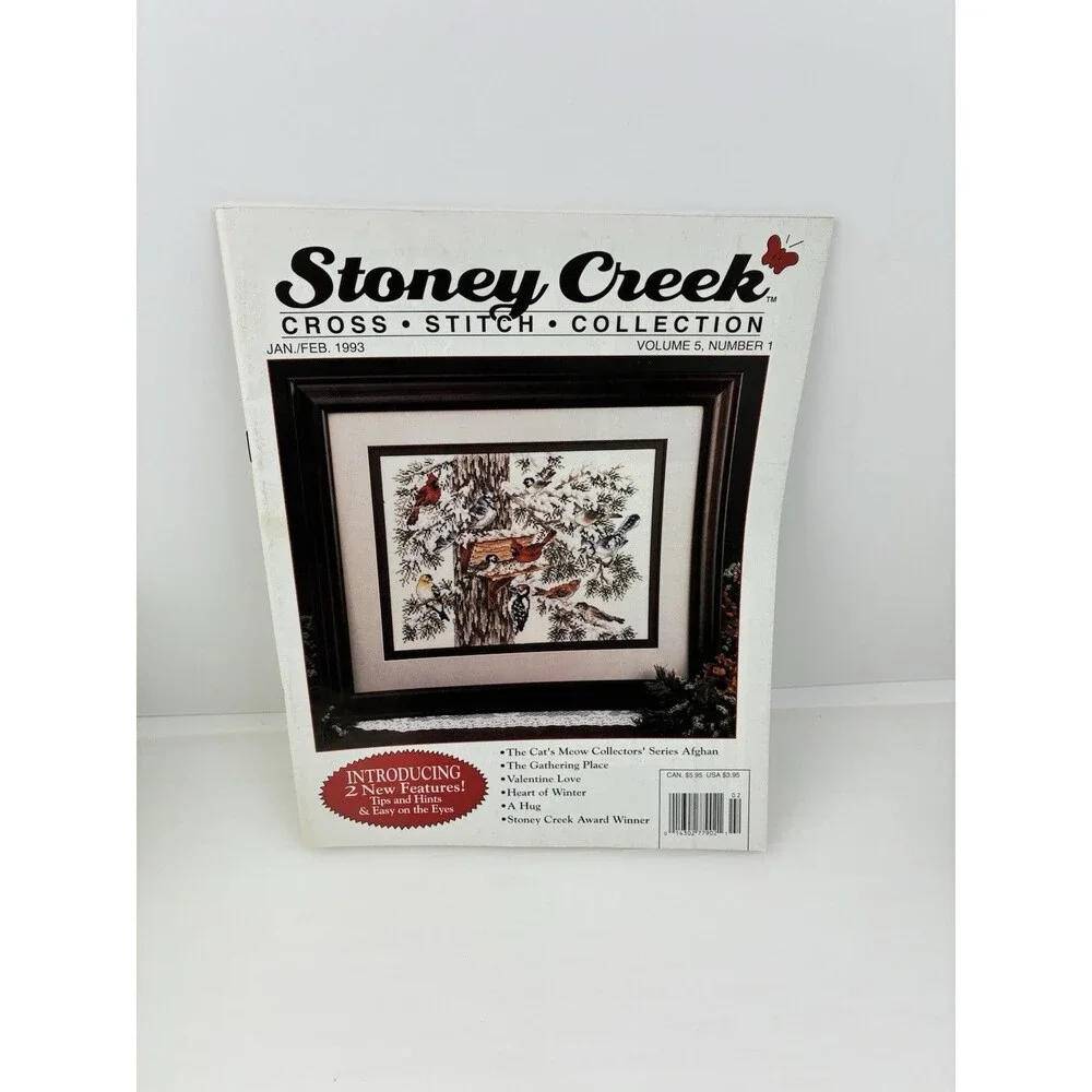 Cross Stitch Cats Meow Afghan Hearts Mushrooms birds Vtg 90s Elephant Zebra Bibs